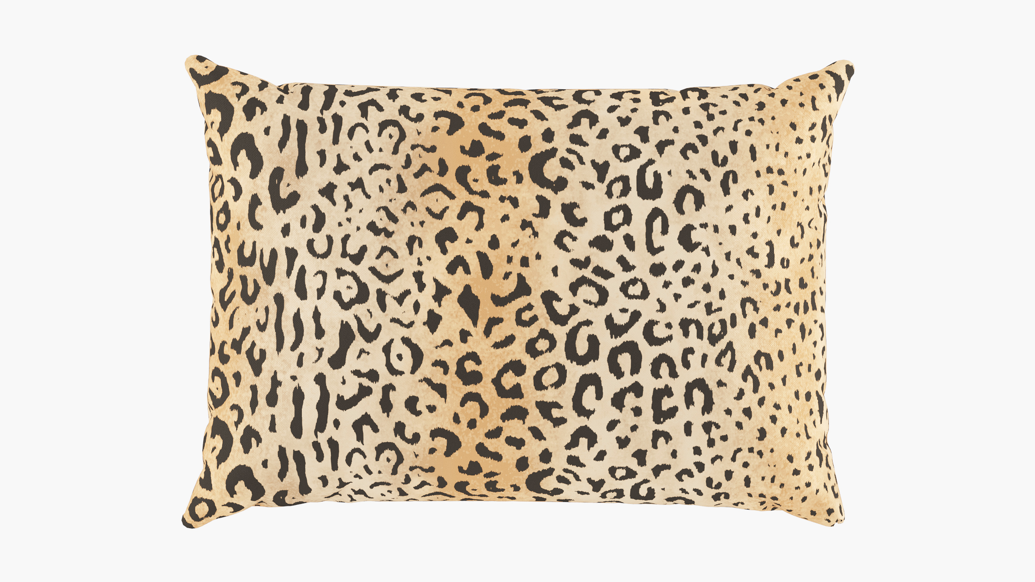 cb2 leopard pillow