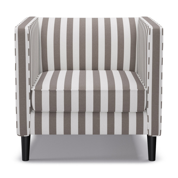 Custom Upholstered Tuxedo Chair The Inside