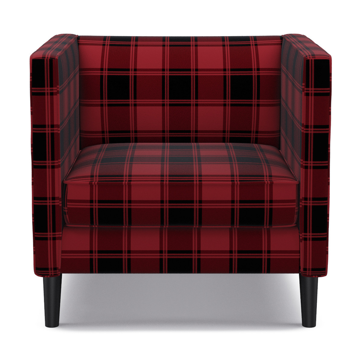 Red Tartan Sofas Baci Living Room